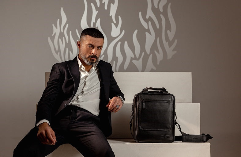Men's Shoulder Bag Lusso De Giovani Black