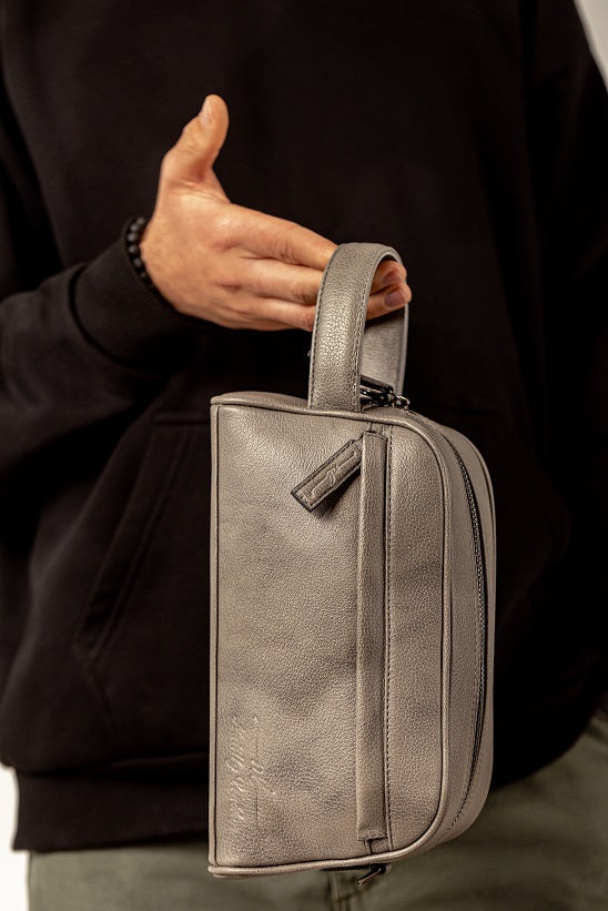 Men's Hand Bag Mano Large Gray