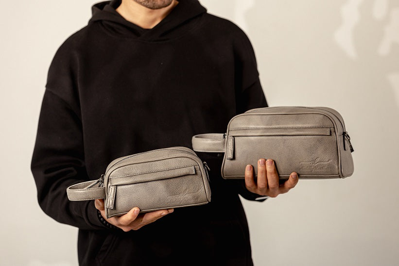 Men's Hand Bag Mano Large Gray