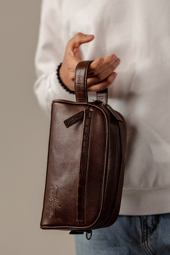 Men's Hand Bag Mano Large Brown