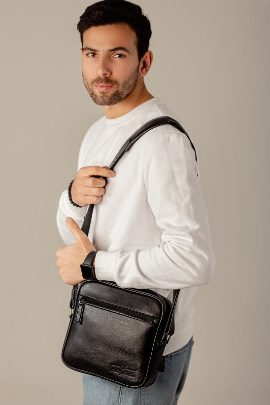 Men's Cross Bag Valicari De Basi Black