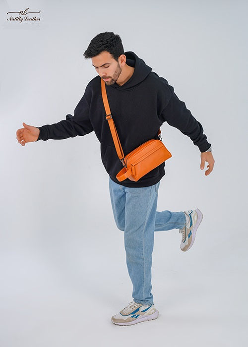Men's Hand Bag Mano Large Havana