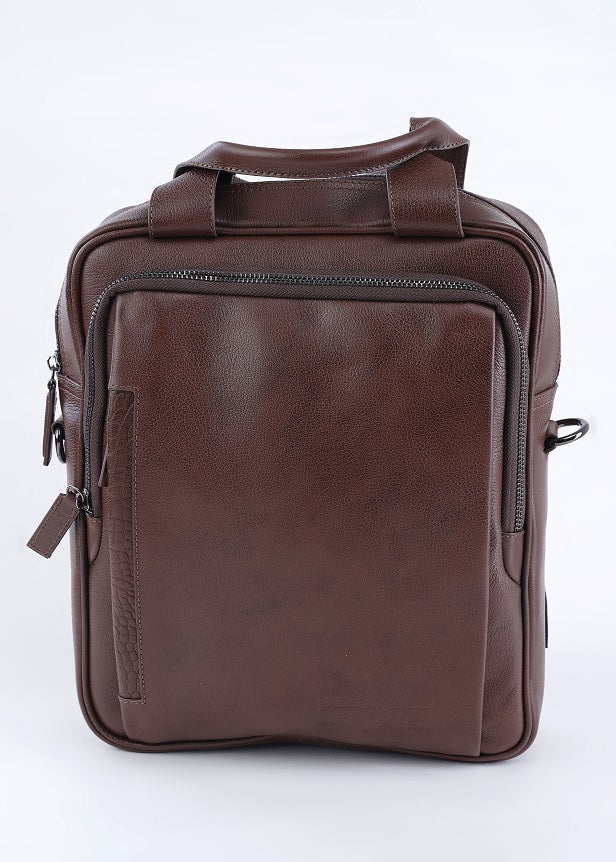Men's Shoulder Bag Lusso De Uomo Brown