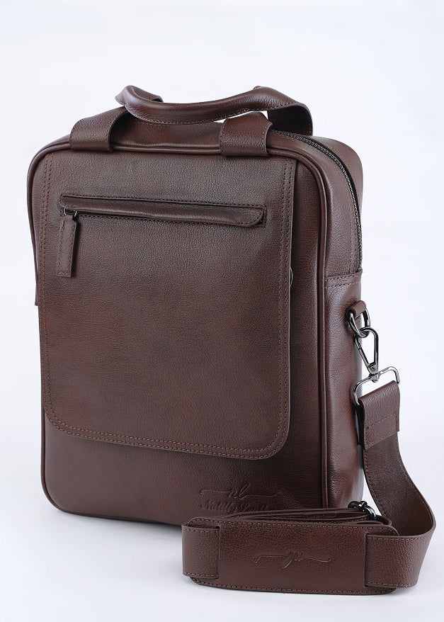 Men's Shoulder Bag Lusso De Giovani Brown