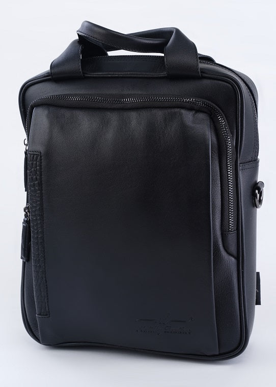 Men's Shoulder Bag Lusso De Uomo Black